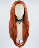 Copper Red Synthetic Lace Front Wigs WT003