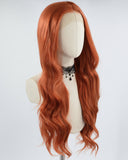 Copper Red Synthetic Lace Front Wigs WT003