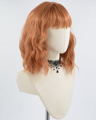 Orange Short Curly Synthetic Wig HW462
