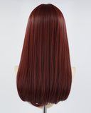 Dark Red Straight Synthetic Wig HW349