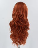 Copper Red Synthetic Lace Front Wigs WT003