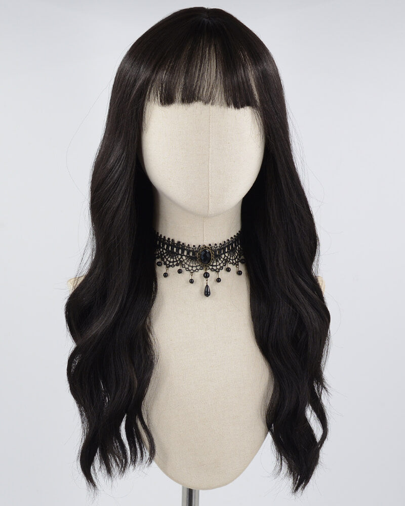 Black Curly Synthetic Wig HW377