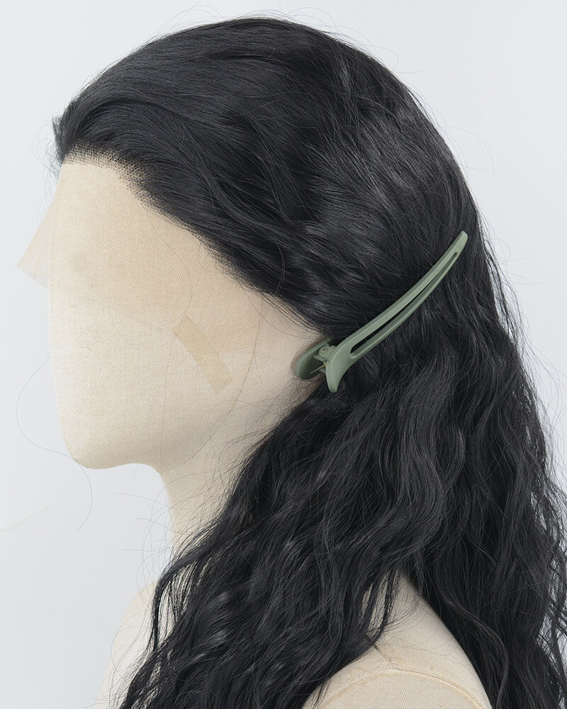 Black Curly Synthetic Lace Front Wig WW968