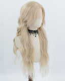Blonde Long Synthetic Lace Front Wig WW1011