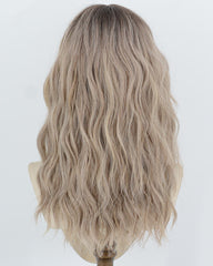 Ombre Blonde Curly Synthetic Wig HW864