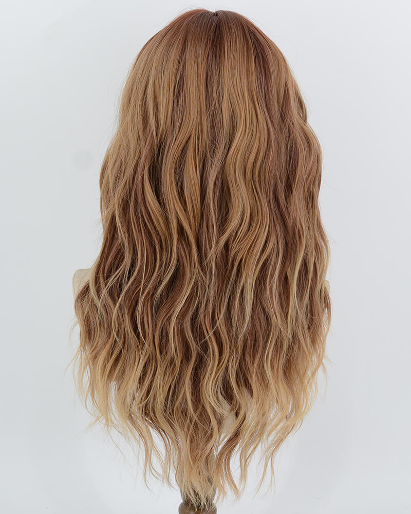 Brown Ombre Curly Synthetic Wig HW873
