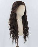 Brown Wavy Synthetic Lace Front Wig WW076