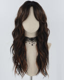 Long Brown Curly Synthetic Wig HW579