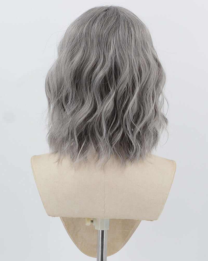 Grey Curly Short Synthetic Wig HW776