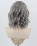 Grey Curly Short Synthetic Wig HW776