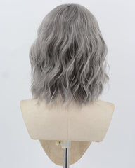 Grey Curly Short Synthetic Wig HW776