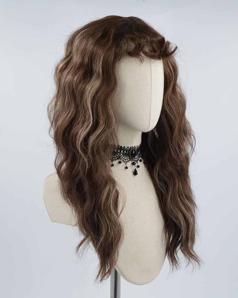 New Brown Curly Synthetic Wig HW259