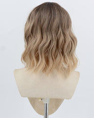 Ombre Blonde Short Curly Synthetic Wig HW786