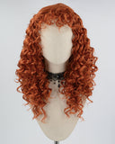 Orange Curly Synthetic Wig HW364