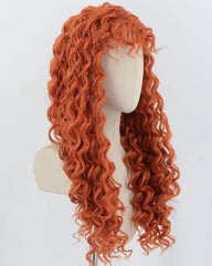Orange Curly Synthetic Wig HW685