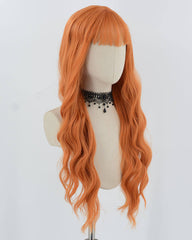 Orange Curly LongSynthetic Wig HW607
