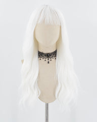 White Curly Synthetic Wig HW470