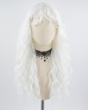 White Curly Synthetic Wig HW371