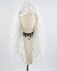 White Curly Synthetic Wig HW371