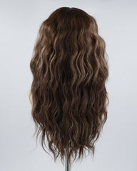 New Brown Curly Synthetic Wig HW259