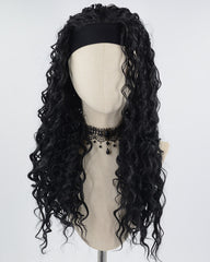 Black Curly Synthetic Wig HW464