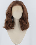 Brown Wavy Synthetic Lace Front Wig WW949