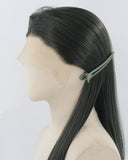 Dark Green Long Straight Synthetic Lace Front Wig WW939
