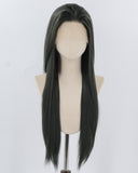 Dark Green Long Straight Synthetic Lace Front Wig WW939