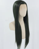 Dark Green Straight Synthetic Lace Front Wig WW1039