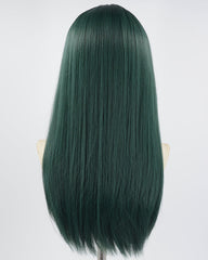 Dark Green Long Straight Synthetic Wig HW302