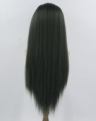 Dark Green Yaki Synthetic Lace Front Wig WW979