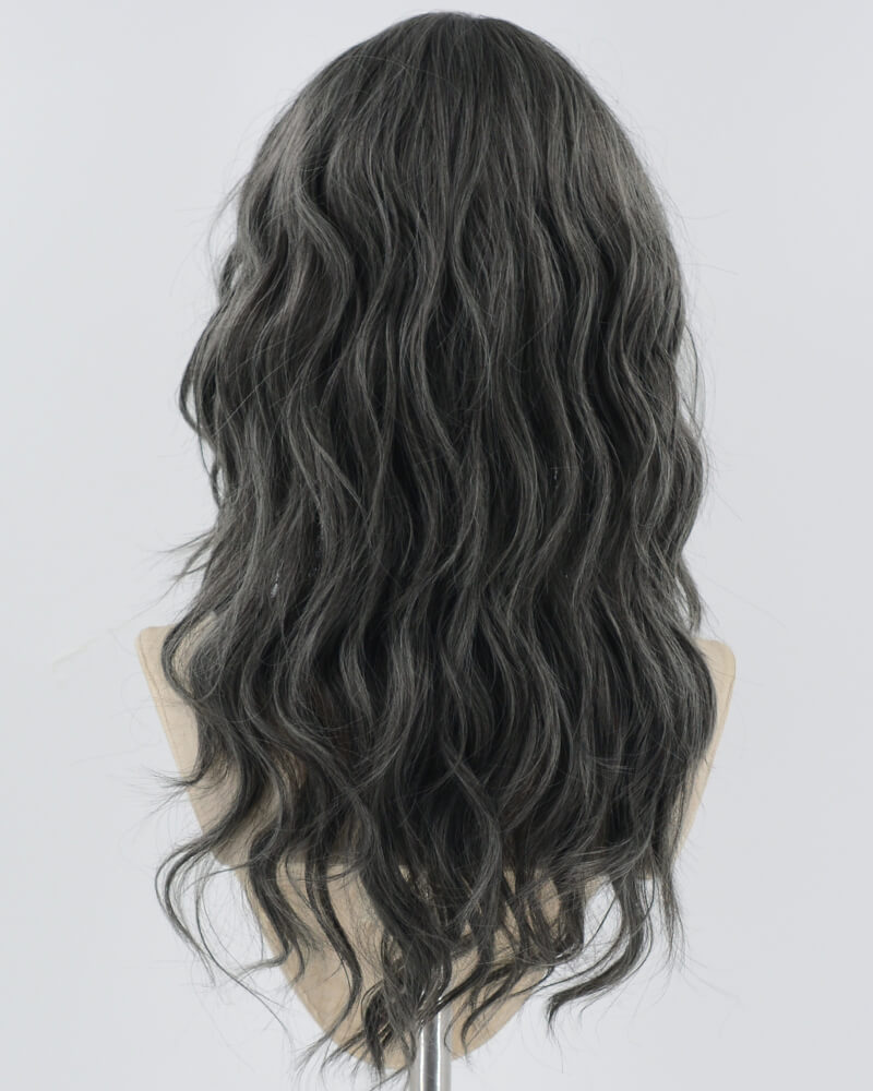 Dark Grey Wavy Synthetic Wig HW539