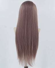 Dusty Rose Pink Synthetic Lace Front Wig WW878