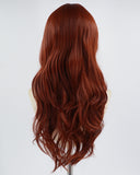 Long Red Wavy Synthetic Wig HW327