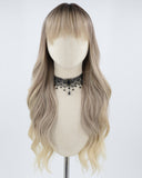 Ombre Blonde Wavy Synthetic Wig HW344
