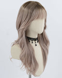 Ombre Brown Grey Pink Synthetic Wig HW770