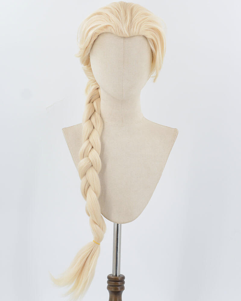 Long Blonde Elsa Cosplay Wig HW671