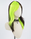 Light Green Black Synthetic Wig HW400