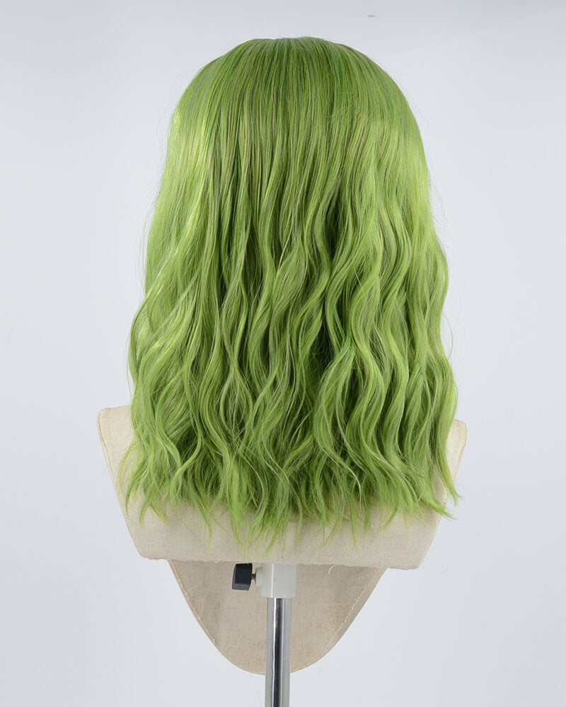 Green Mixed Black Synthetic Lace Front Wig WW524