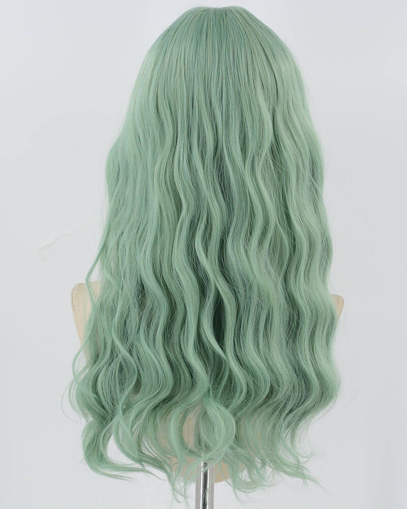 Green Curly Synthetic Wig HW606