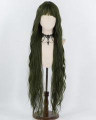 40Inch Long  Green Curly Synthetic Wig HW855