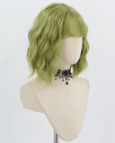Green Short Curly Synthetic Wig HW779