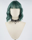 Green Curly Short Synthetic Wig HW412