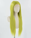 Light Green Long Synthetic Lace Front Wig WW865
