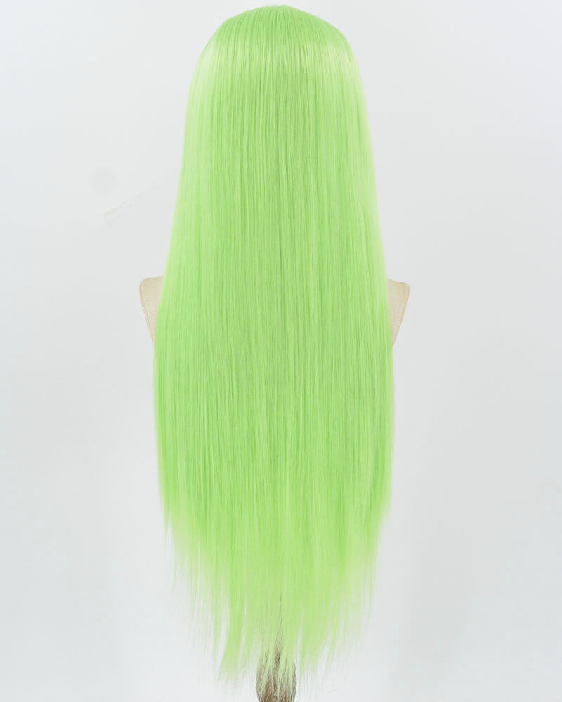 Green Straight Synthetic Lace Front Wig WW903