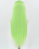Green Straight Synthetic Lace Front Wig WW903