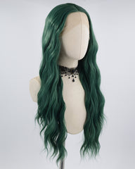 Green Curly Synthetic Lace Front Wig WW199