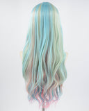 Green Rainbow Long Synthetic Wig HW300