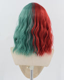 Red Green Short Synthetic Wig HW700