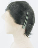 Dark Green Short Synthetic Lace Front Wig MW036